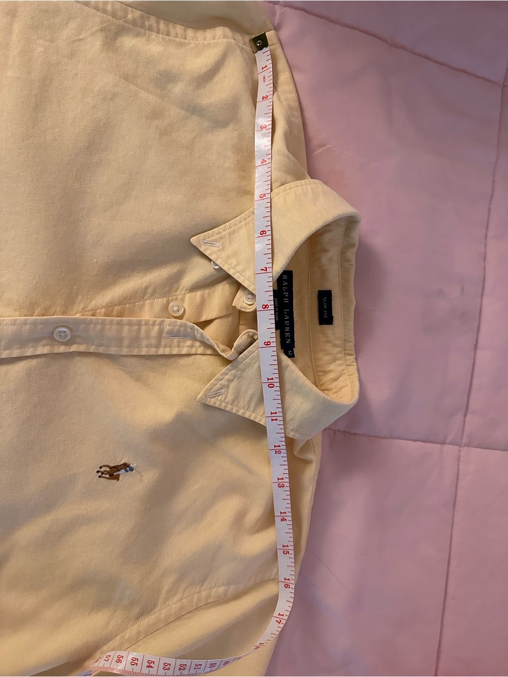 Polo by Ralph Lauren Yellow Button-Down Shirt - Picture 8 of 9